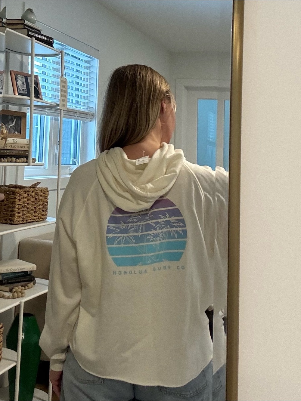 Honolua Surf Co. Women's Cream Hooded Pullover Sweatshirt